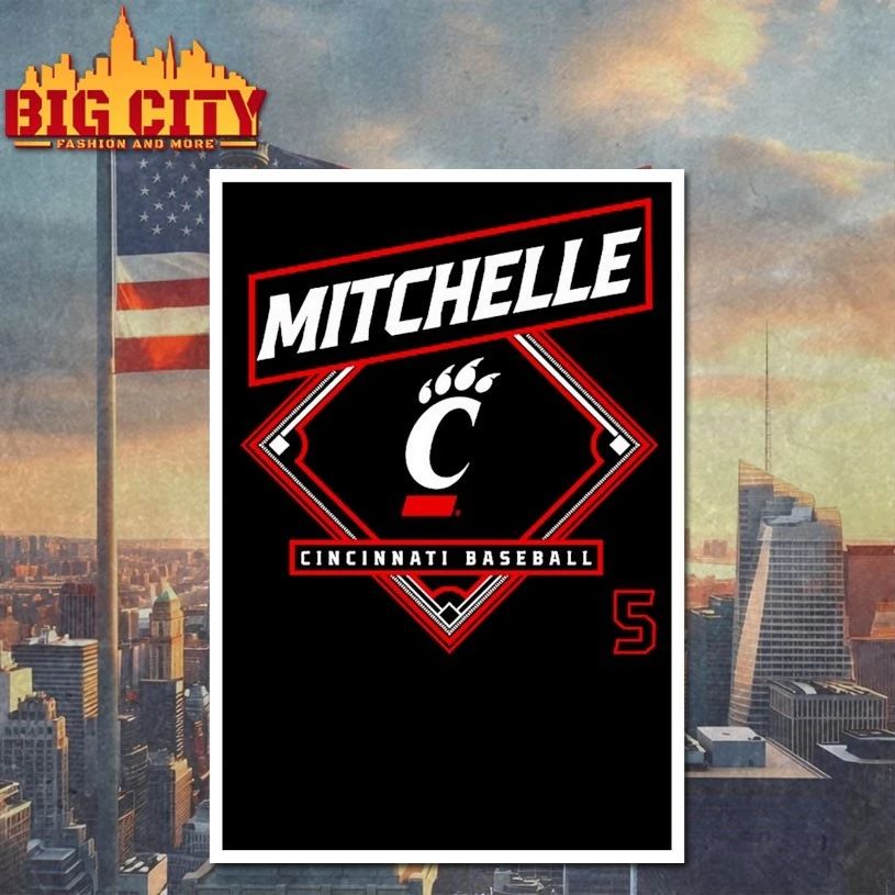Christian Mitchelle Cincinnati Bearcats Baseball T-shirt