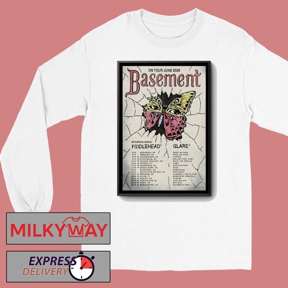 Poster Basement On Tour Jun 2026 shirt
