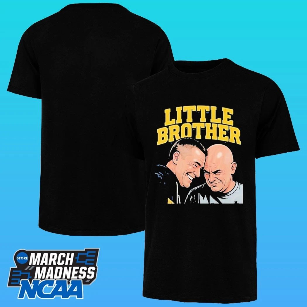 Michigan Wolverines Vs Uconn Huskies Dusty May And Dan Hurley Little Brother Shirt