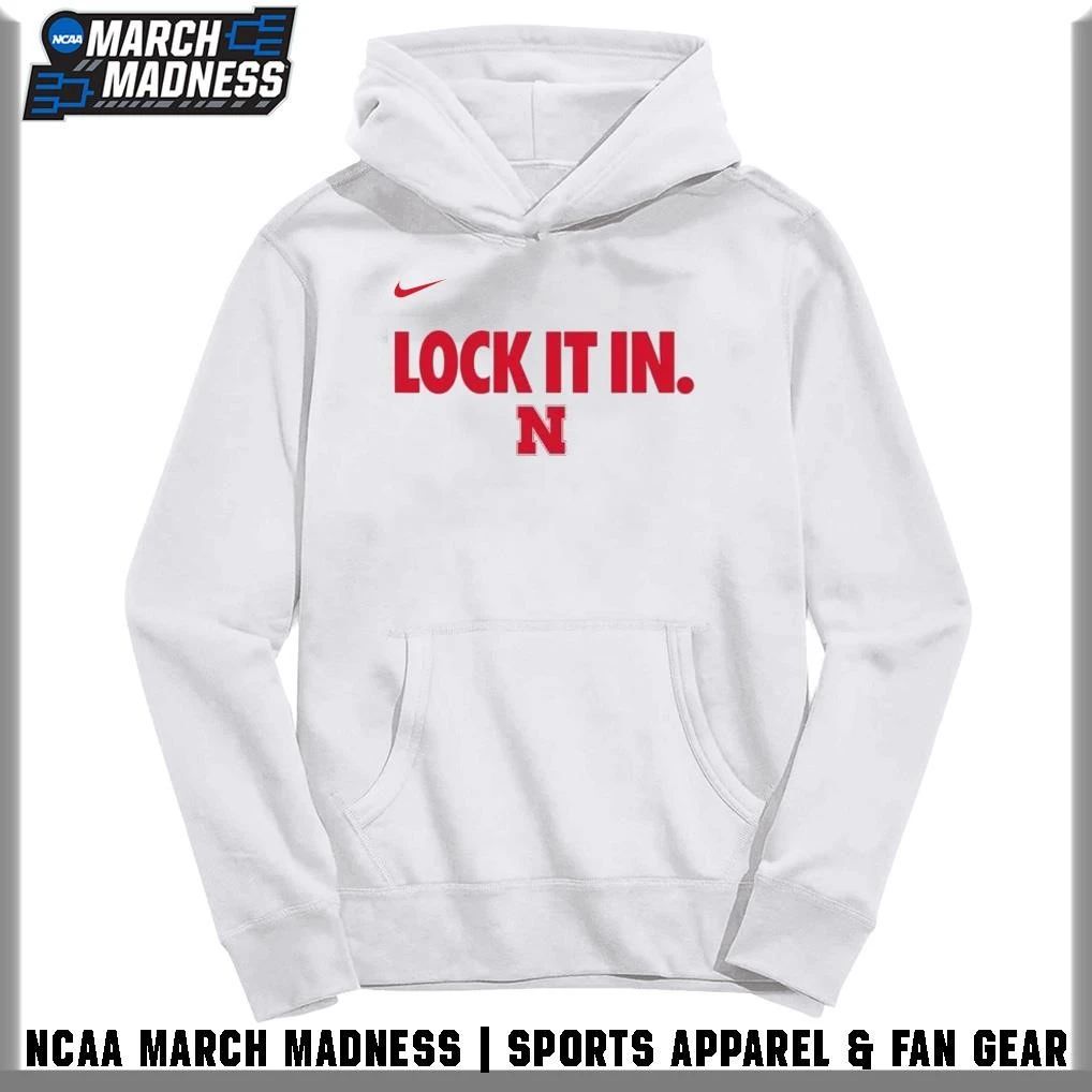 Nebraska Huskers Lock It In 2026 Basketball March Madness T-Shirt