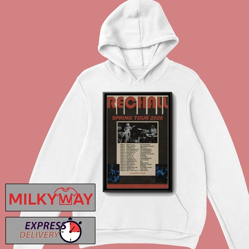 Poster Rec Hall 2026 Spring Tour shirt