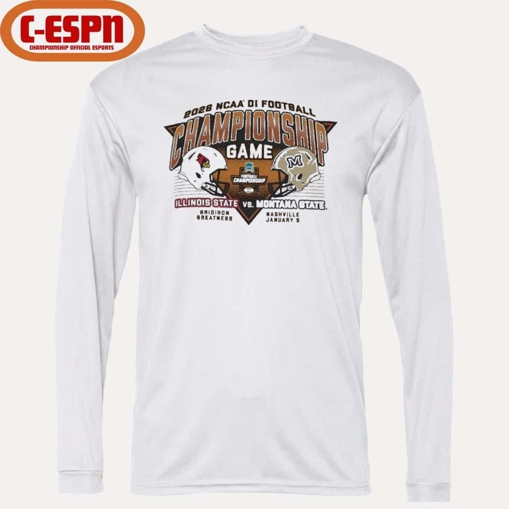 2025 DI Football Championship Shirt Illinois State Vs Montana State