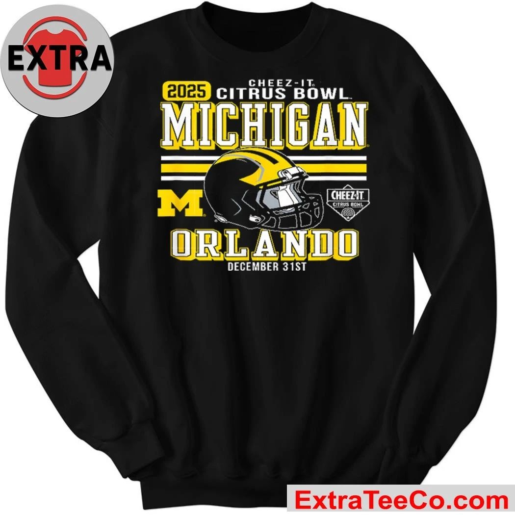 The 2025 Cheez-It Citrus Bowl, featuring the Michigan Wolverines and Texas Longhorns, will be held on December 31, 2025, at Camping World Stadium in Orlando, Florida Logo Shirt