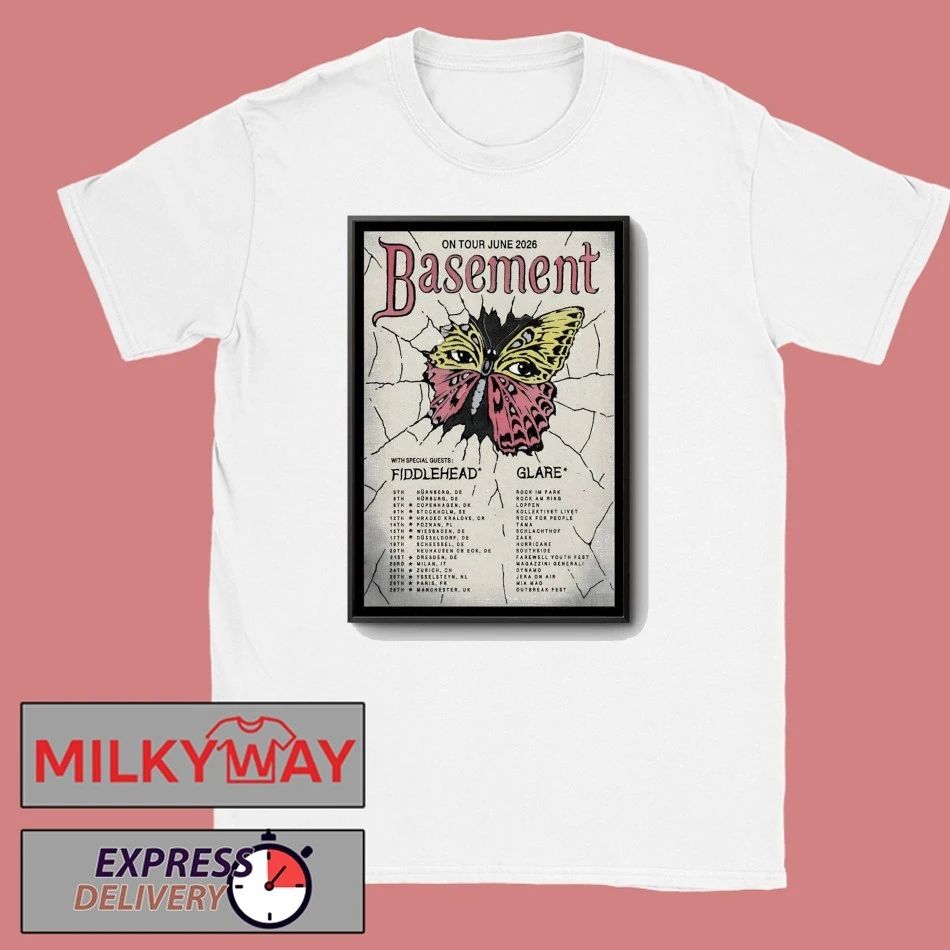 Poster Basement On Tour Jun 2026 shirt