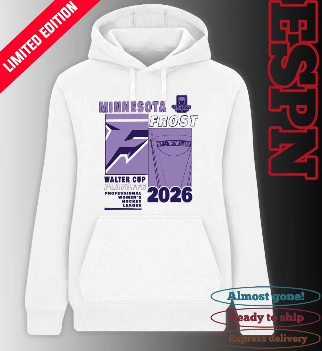 Minnesota Frost 2026 PWHL Walter Cup Playoffs Fragments Shirt