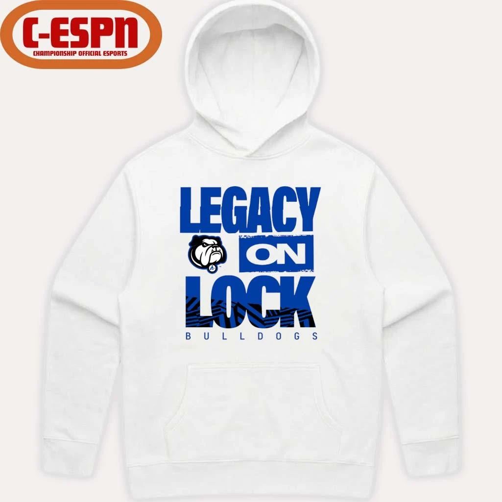 UNC Asheville Bulldogs Basketball Legacy On Lock Bench T-Shirt