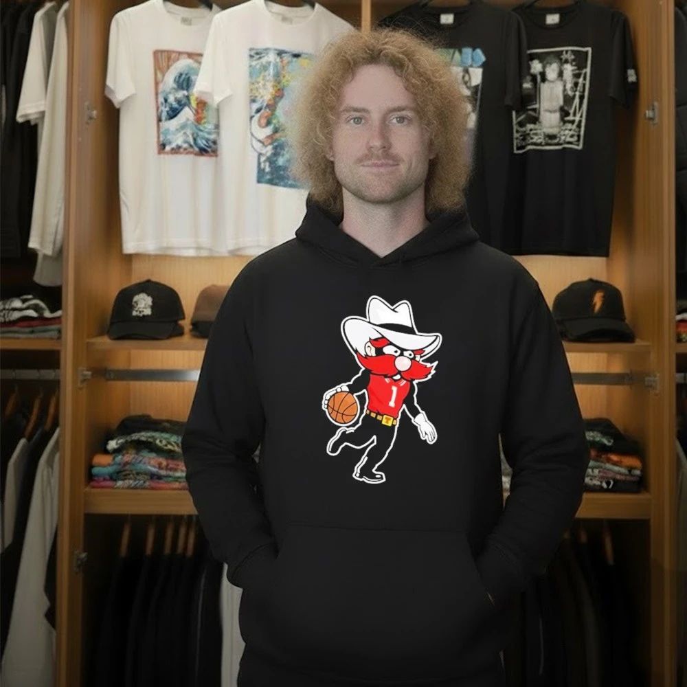 Grant McCasland Wears Raider Red Mascots Shirt
