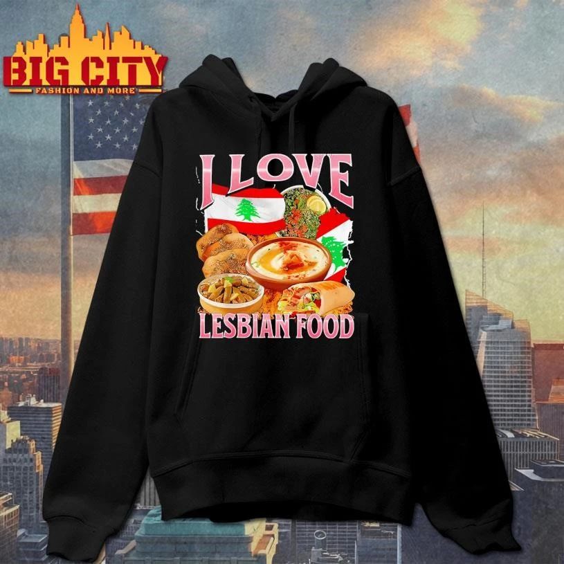 I Love Lesbian Food Graphic Shirt