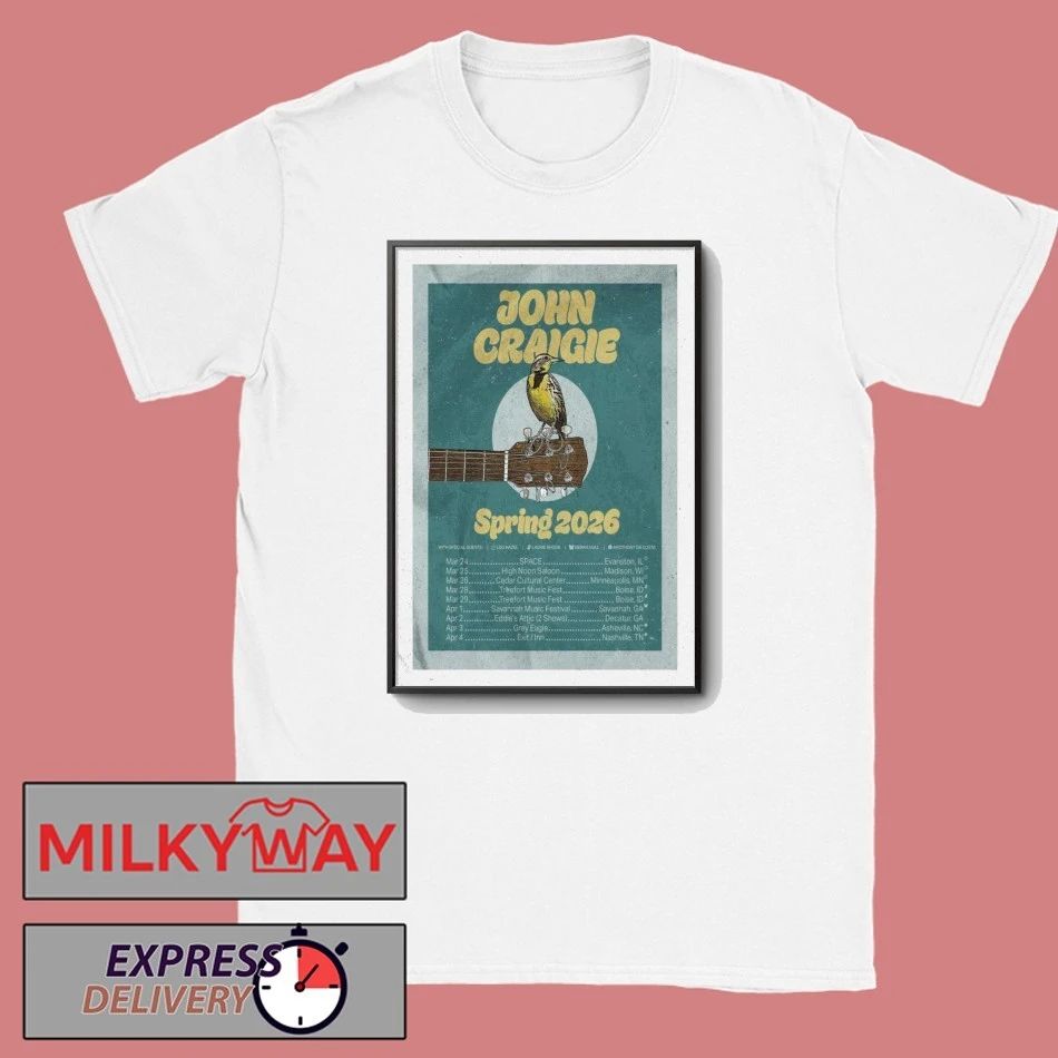John Craigie Tour Spring 2026 Poster shirt