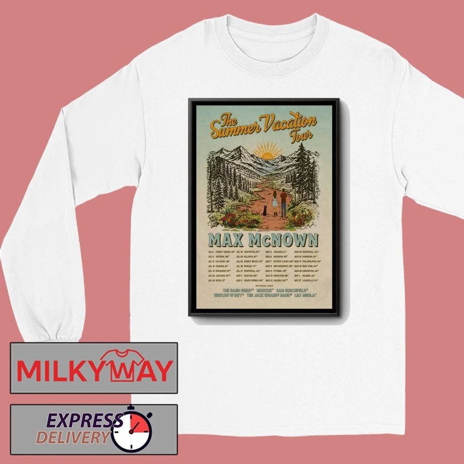 Max McNown 2026 The Summer Vacation Tour Poster shirt