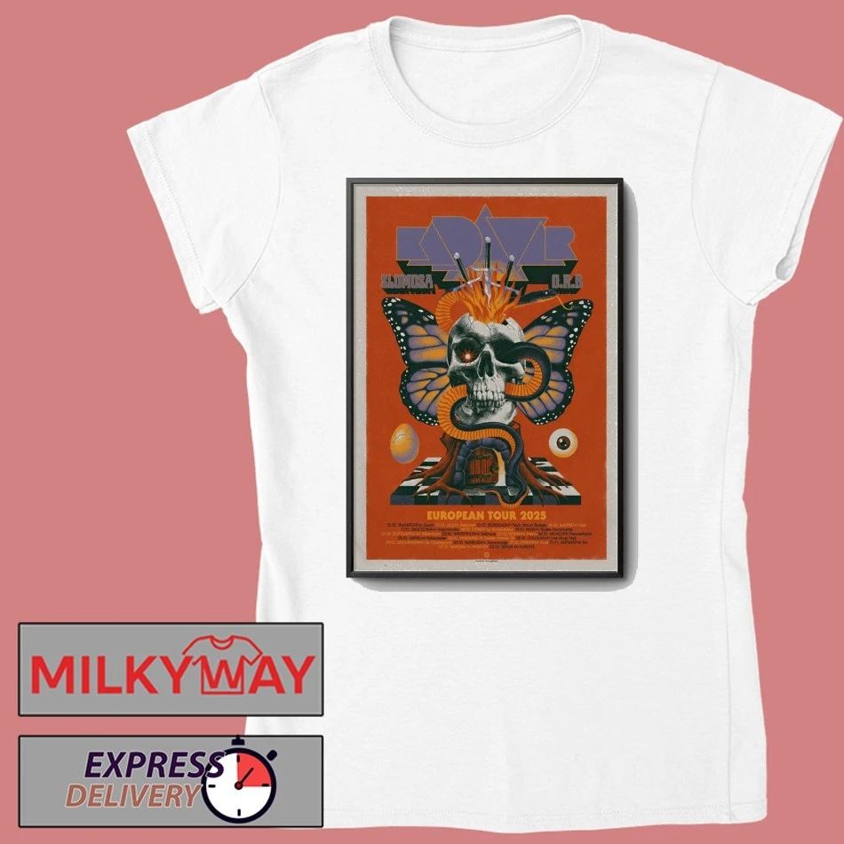 KADAVAR And SLOMOSA With O.R.B European 2025 Shows Poster shirt