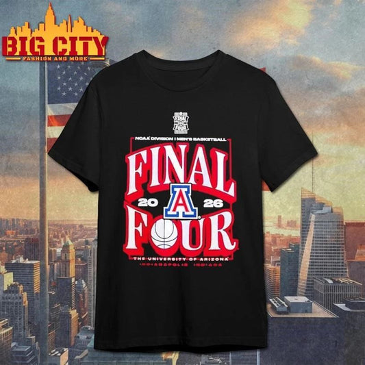 Arizona Wildcats 2026 NCAA Division I Men’s Basketball Final Four College Shirt