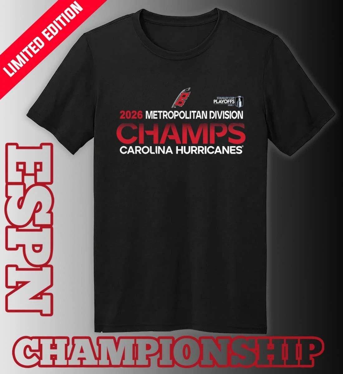 Carolina Hurricanes NHL Metropolitan Division Champions 2026 Shirt