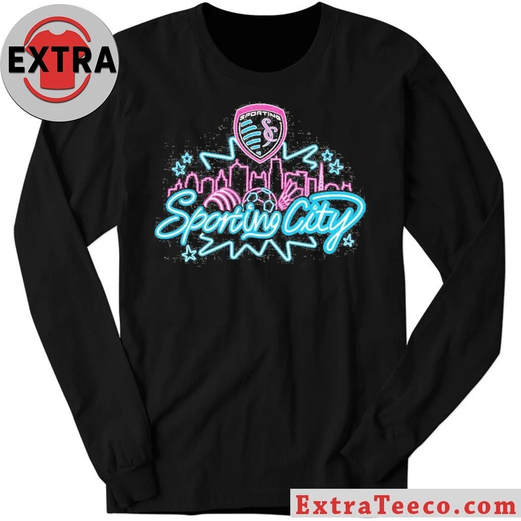 Sporting Kansas City Neon Skyline T-Shirt
