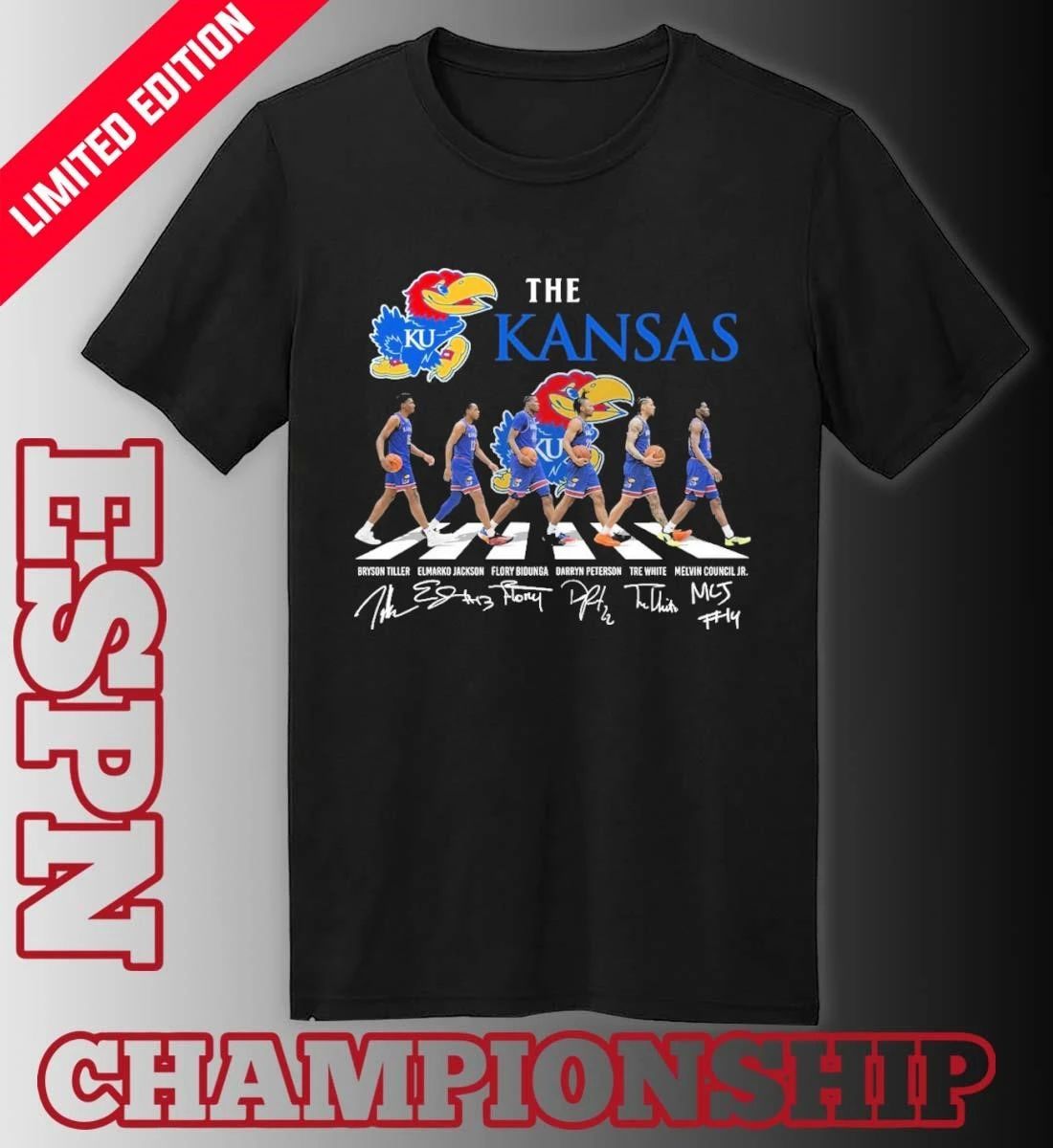 The Kansas Jayhawks Men’s Basketball Abbey Road Shirt