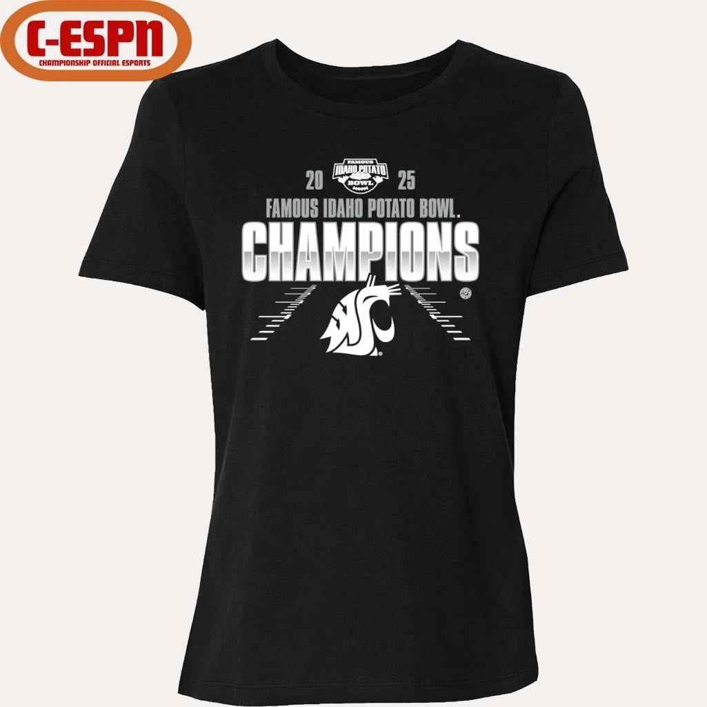 Washington State Cougars 2025 Famous Idaho Potato Bowl Champions Shirt