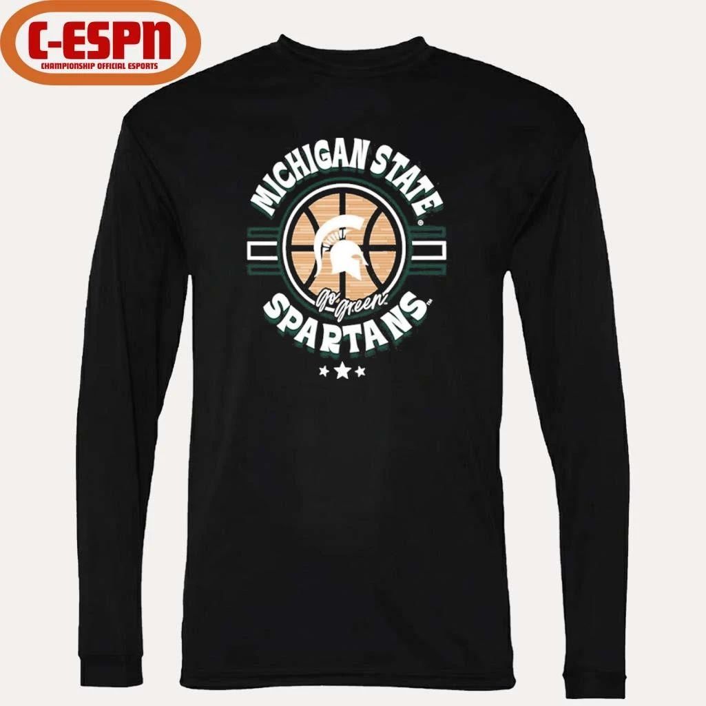 Michigan State Spartans Basketball Court Ball Shirt