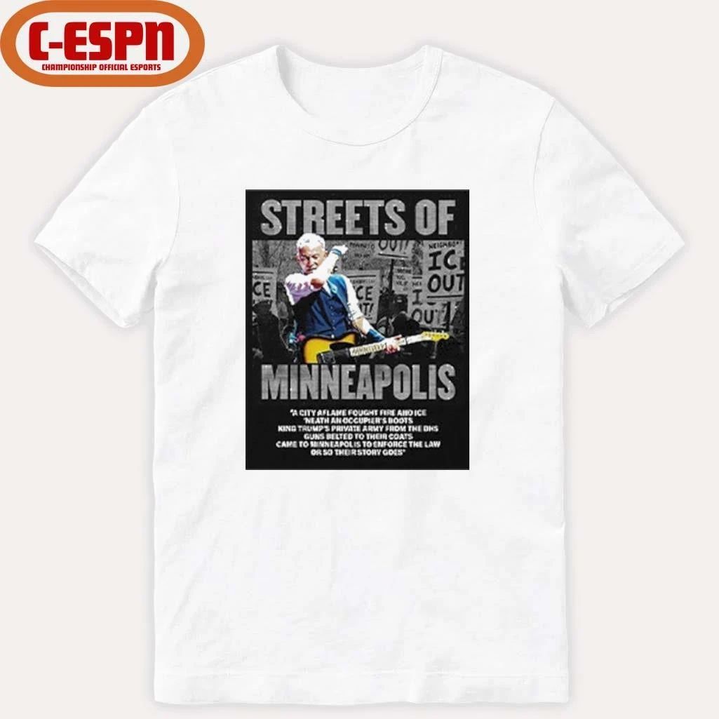 Bruce Springsteen Streets Of Minneapolis Anti ICE Shirt