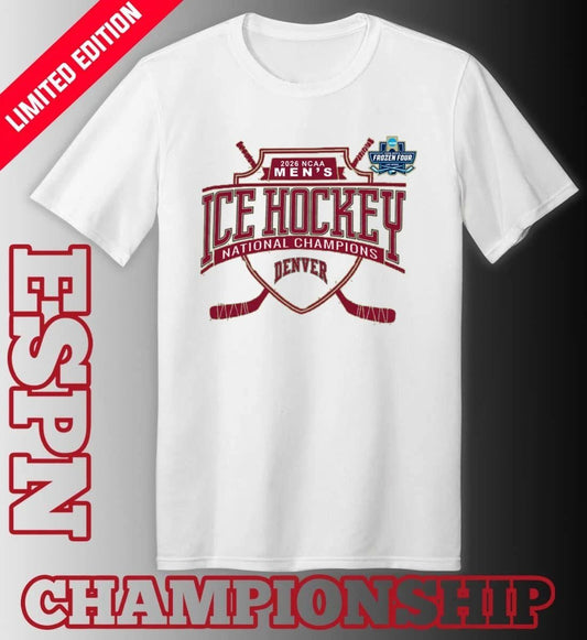 Denver Pioneers 2026 NCAA Men’s Ice Hockey National Champions T-Shirt