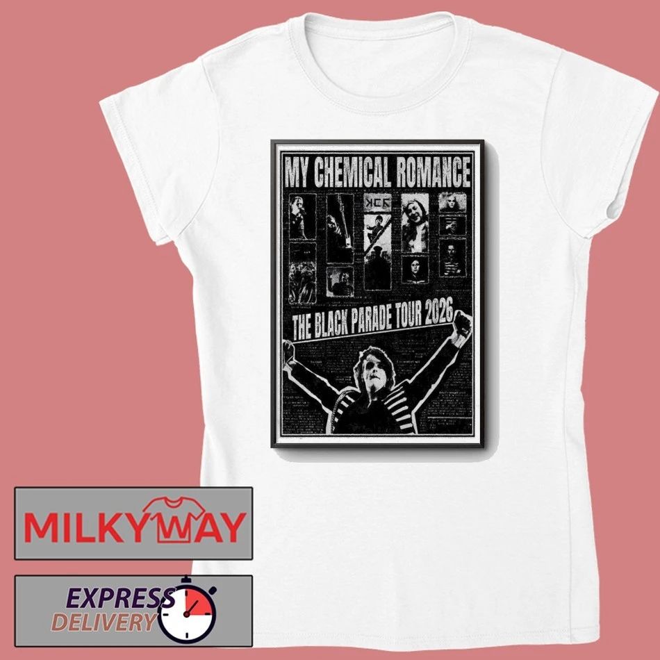 Poster My Chemical Romance 2026 The Black Parade Tour shirt