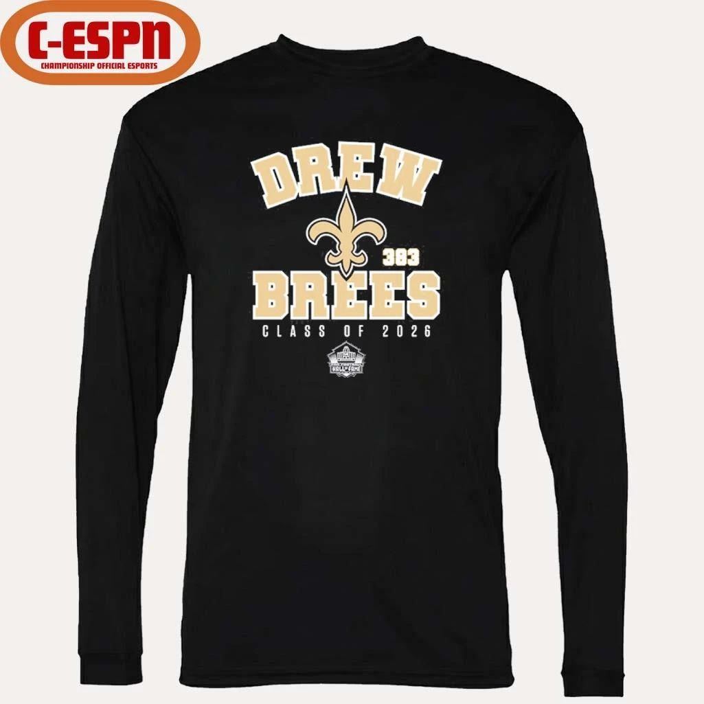 Drew Brees Saints Class of 2026 Enshrinee T-Shirt