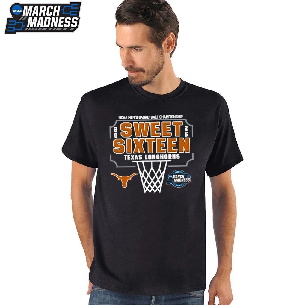 Texas Longhorns 2026 NCAA Men’s Basketball Tournament March Madness Sweet Sixteen T-Shirt