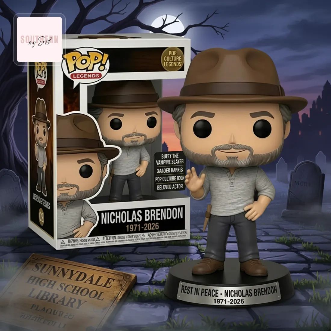 Nicholas Brendon 1971-2026 Rest In Peace Commemorative Pop Figure Doll