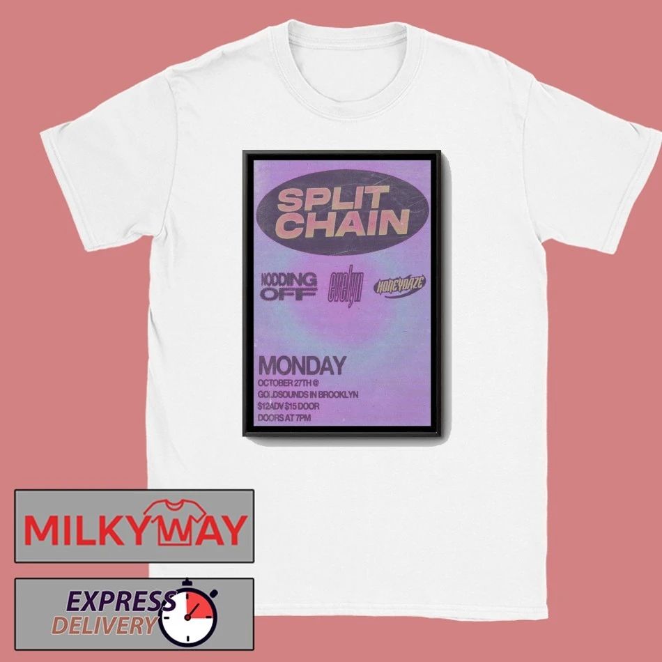 Split Chain Gold Sounds Brooklyn Oct 27 2025 Poster shirt