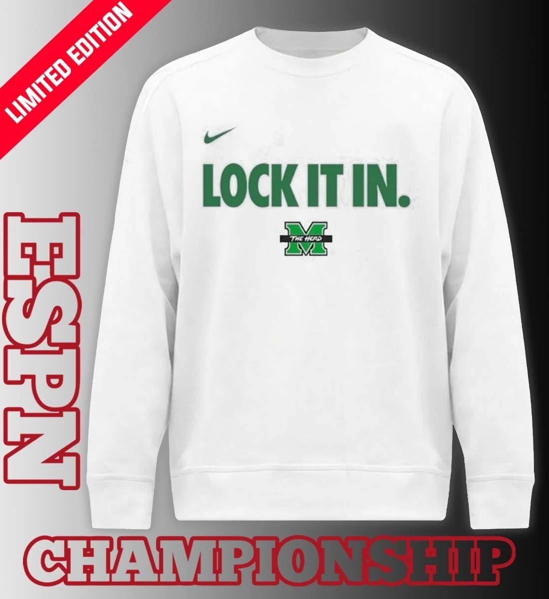 Marshall Thundering Herd Basketball Lock It In WNIT Champions Shirt