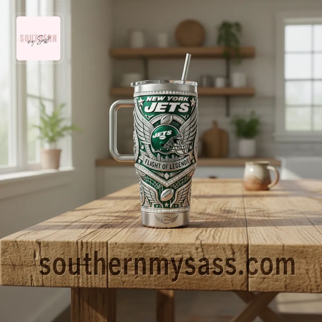 New York Jets Flight of Legends 40oz Insulated Tumbler