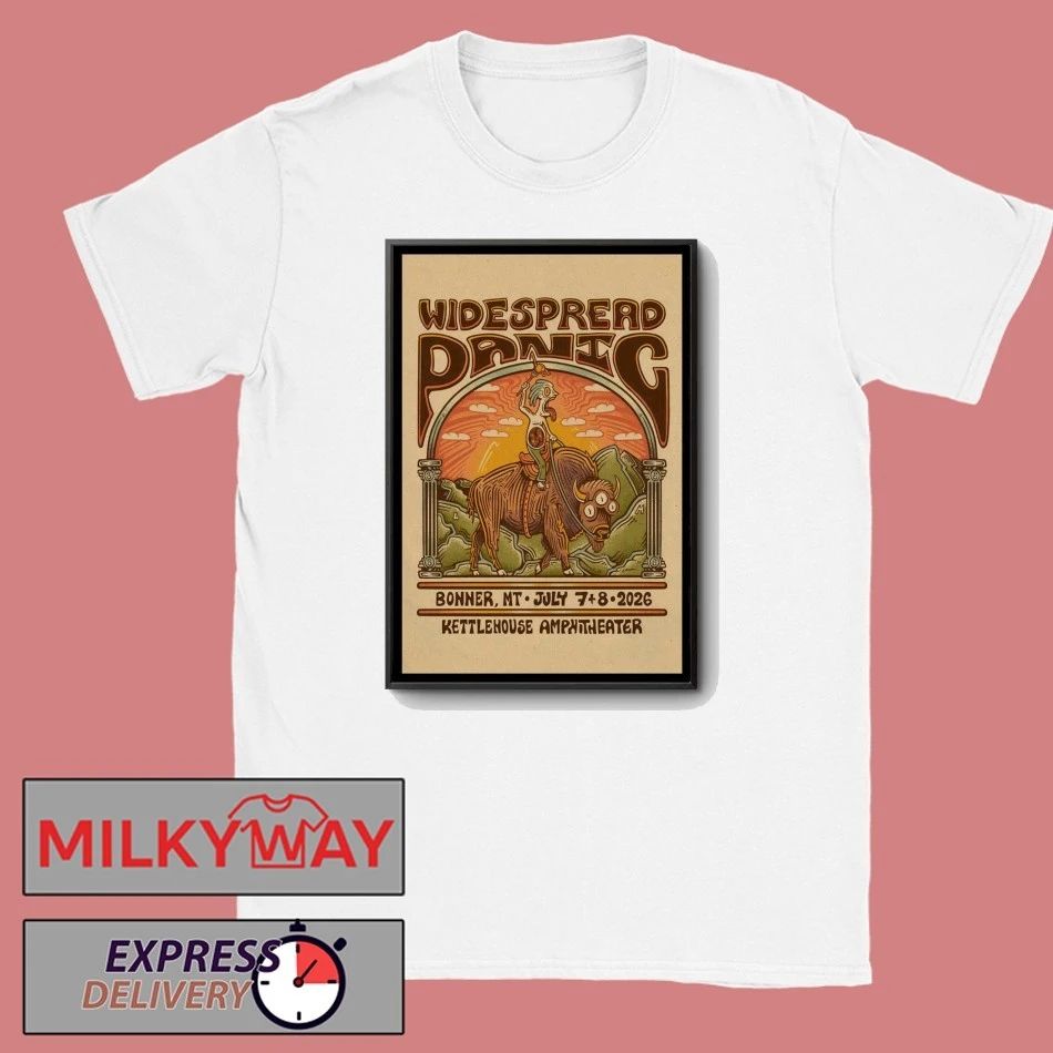 Widespread Panic KettleHouse Amphitheater In Bonner MT Jul 7-8 2026 Poster shirt