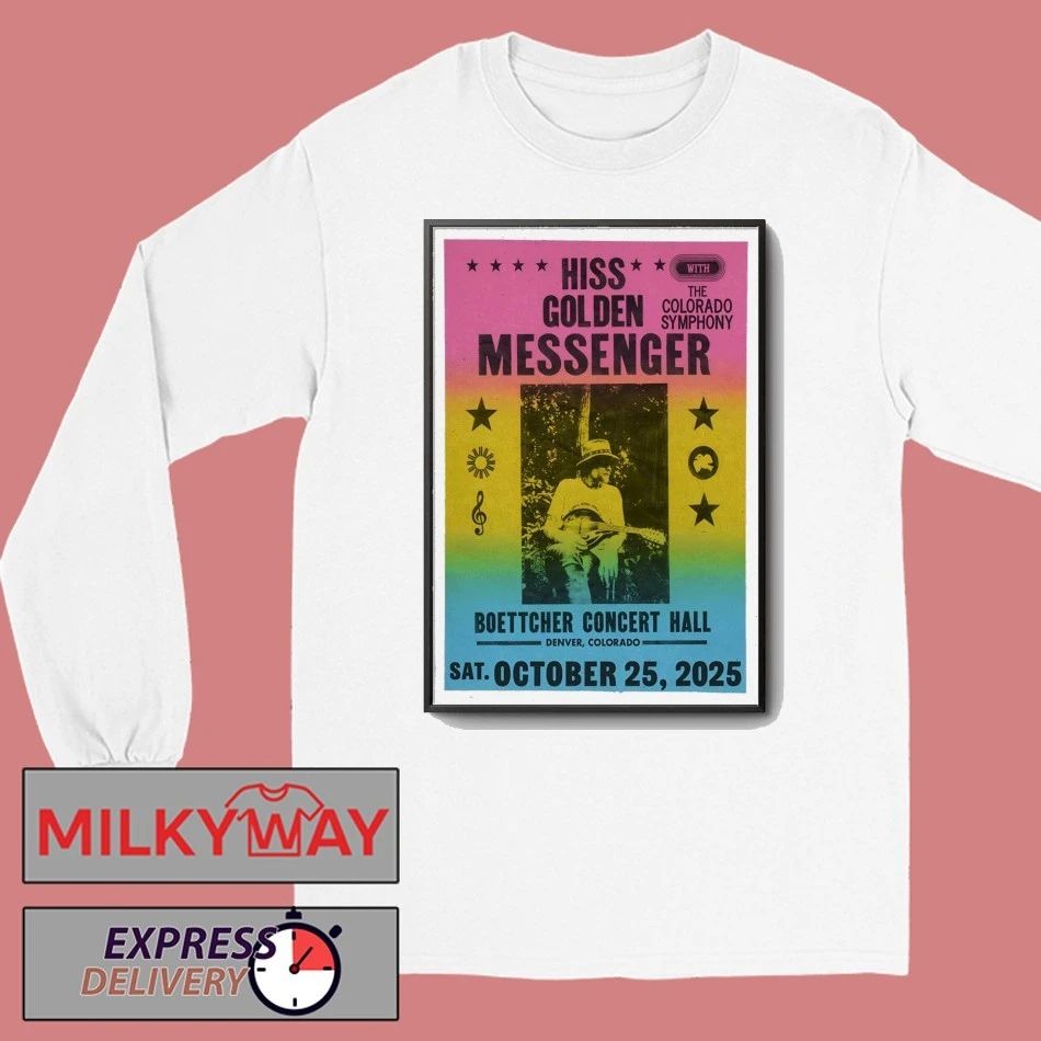 Hiss Golden Messenger Oct 25 2025 Boettcher Concert Hall in Denver CO Poster shirt