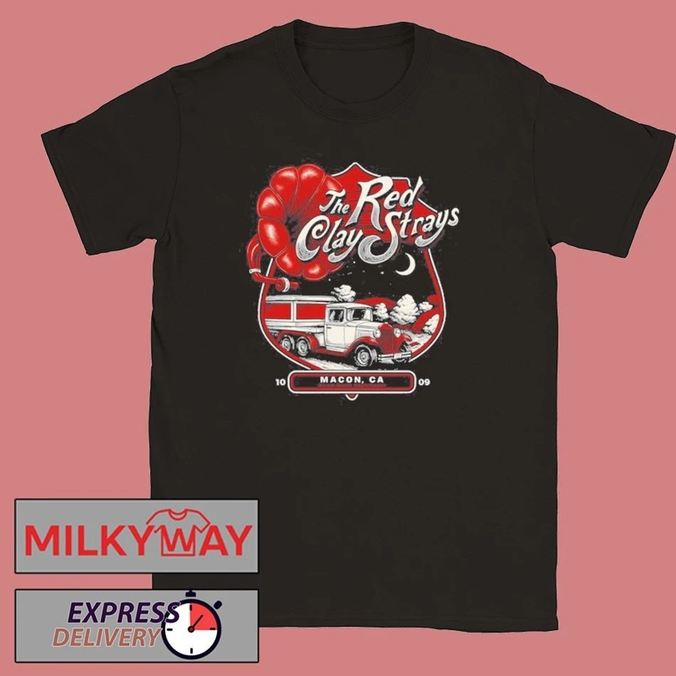 Red Clay Strays Atrium Health Amphitheater Macon Ga Oct 09 2025 Event Shirt