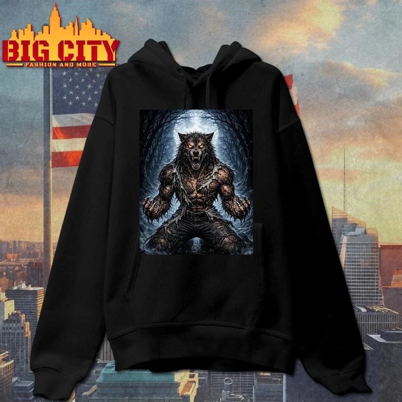 Werewolf Ripping Off Shirt Meme Graphic Shirt