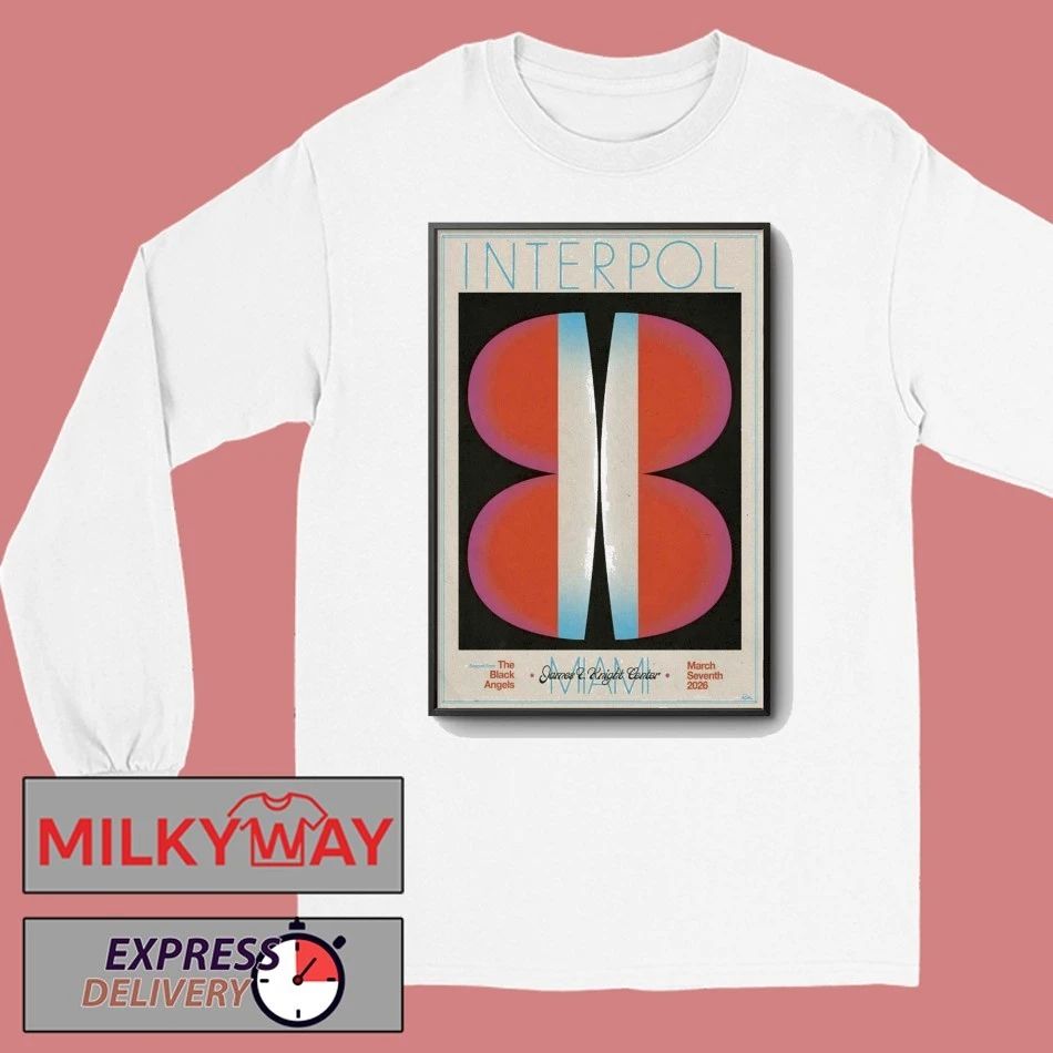 Interpol In Miami FL On Mar 7 2026 Poster shirt