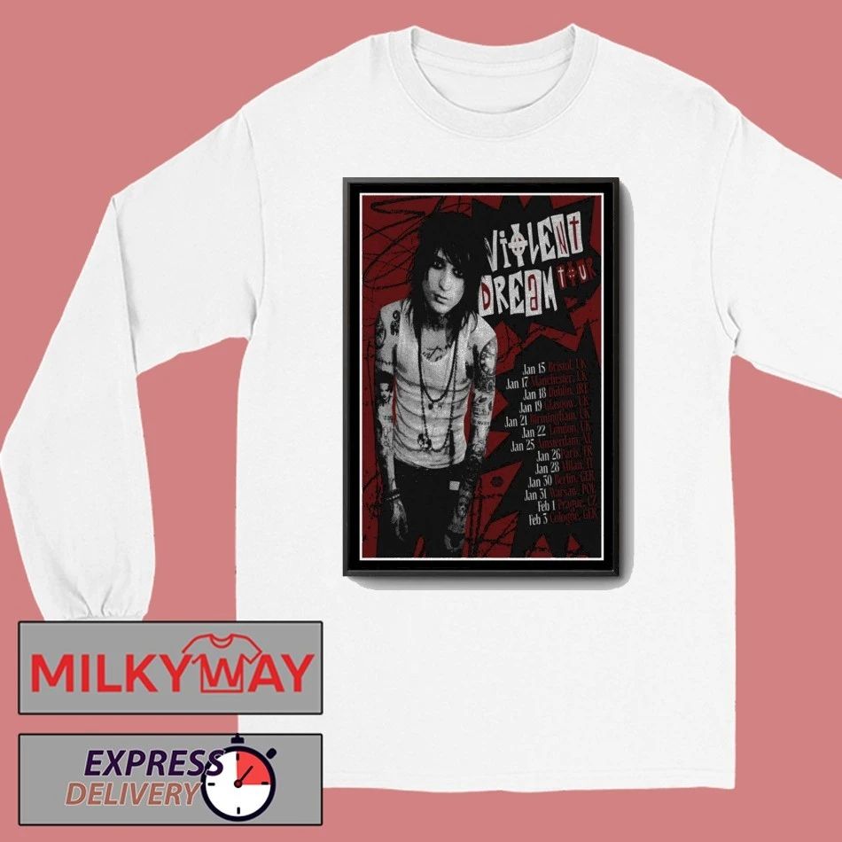 Johnnie Guilbert Violent Dream Tour 2026 Poster shirt