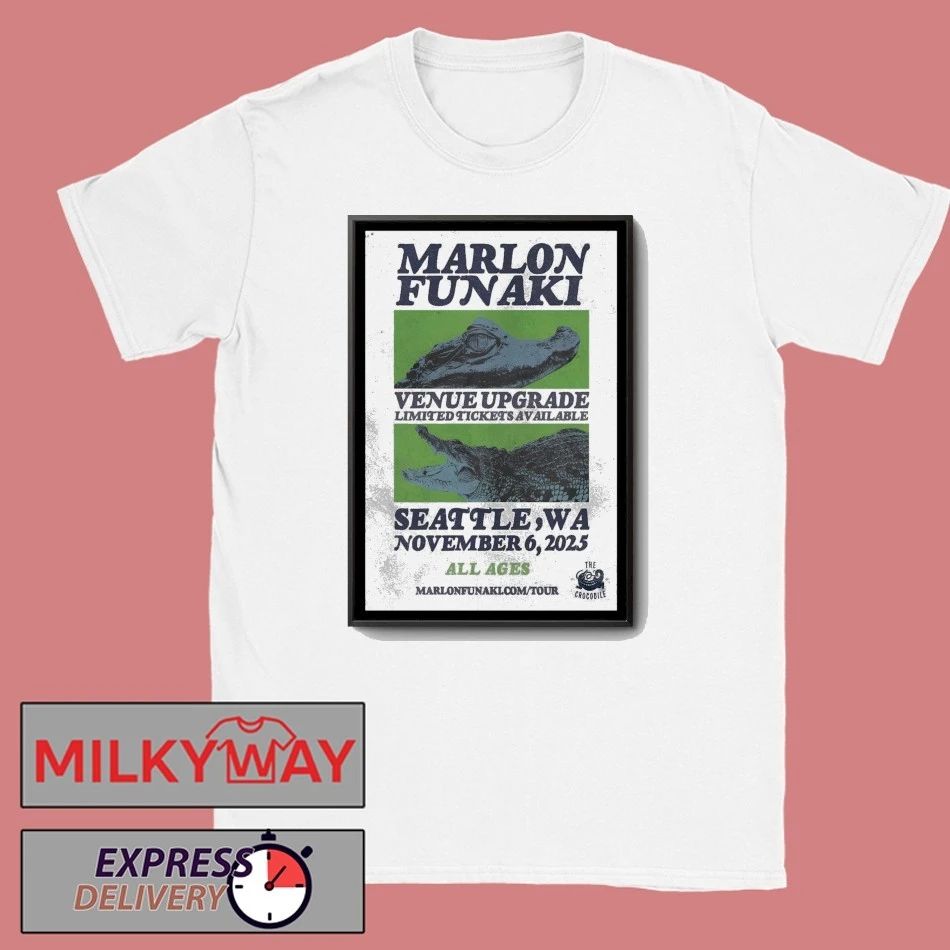 Marlon Funaki Nov 06 2025 Madame Lou’s in Seattle Tour Poster shirt