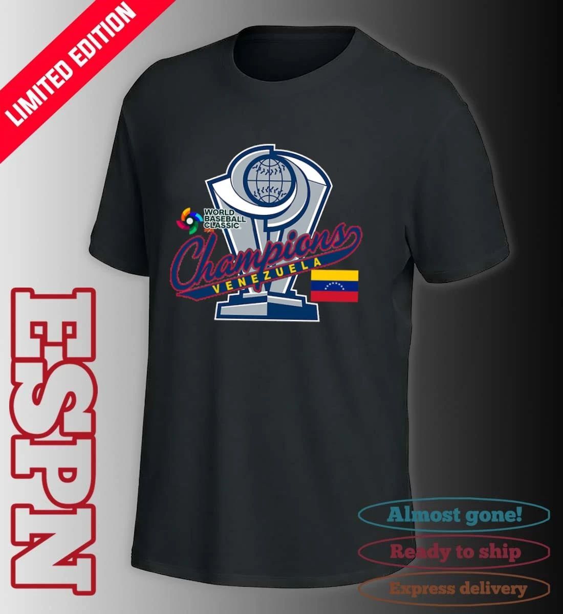 Venezuela 2026 World Baseball Classic Champions Trophy Shirt