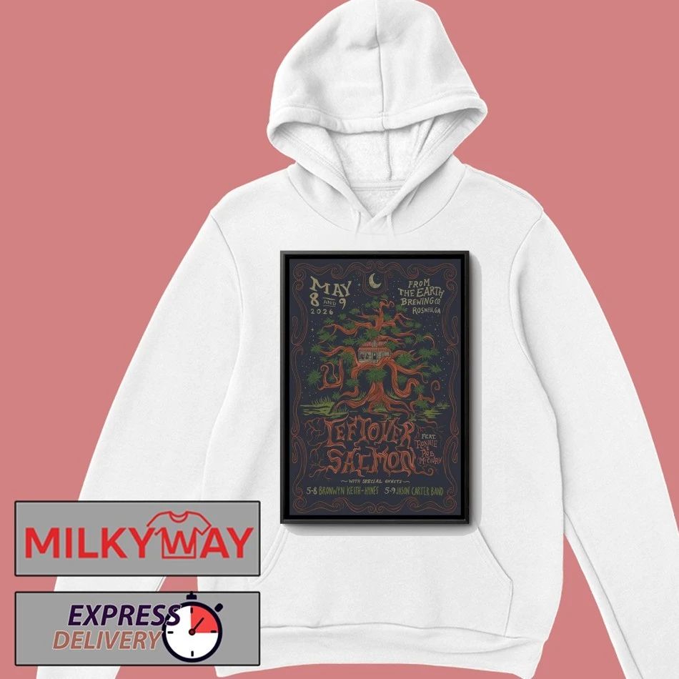Leftover Salmon Roswell GA 5 8-5 9 2026 Poster shirt