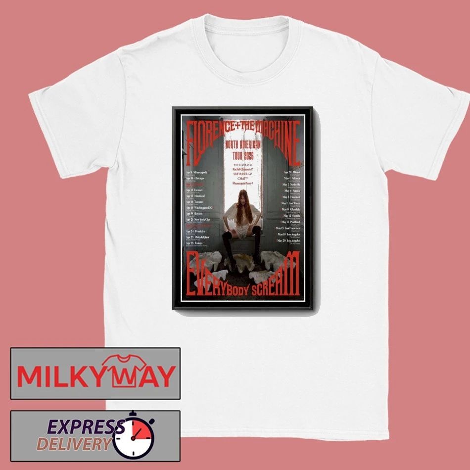 Florence The Machine North American Tour 2026 Poster shirt
