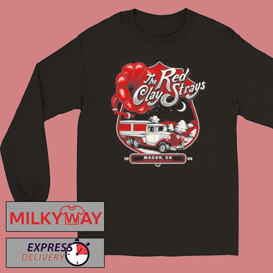Red Clay Strays Atrium Health Amphitheater Macon Ga Oct 09 2025 Event Shirt