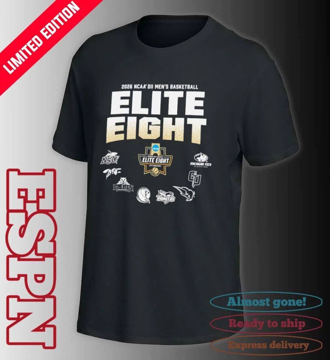 Elite 8 2026 NCAA Division II Men’s Basketball Championship T-Shirt