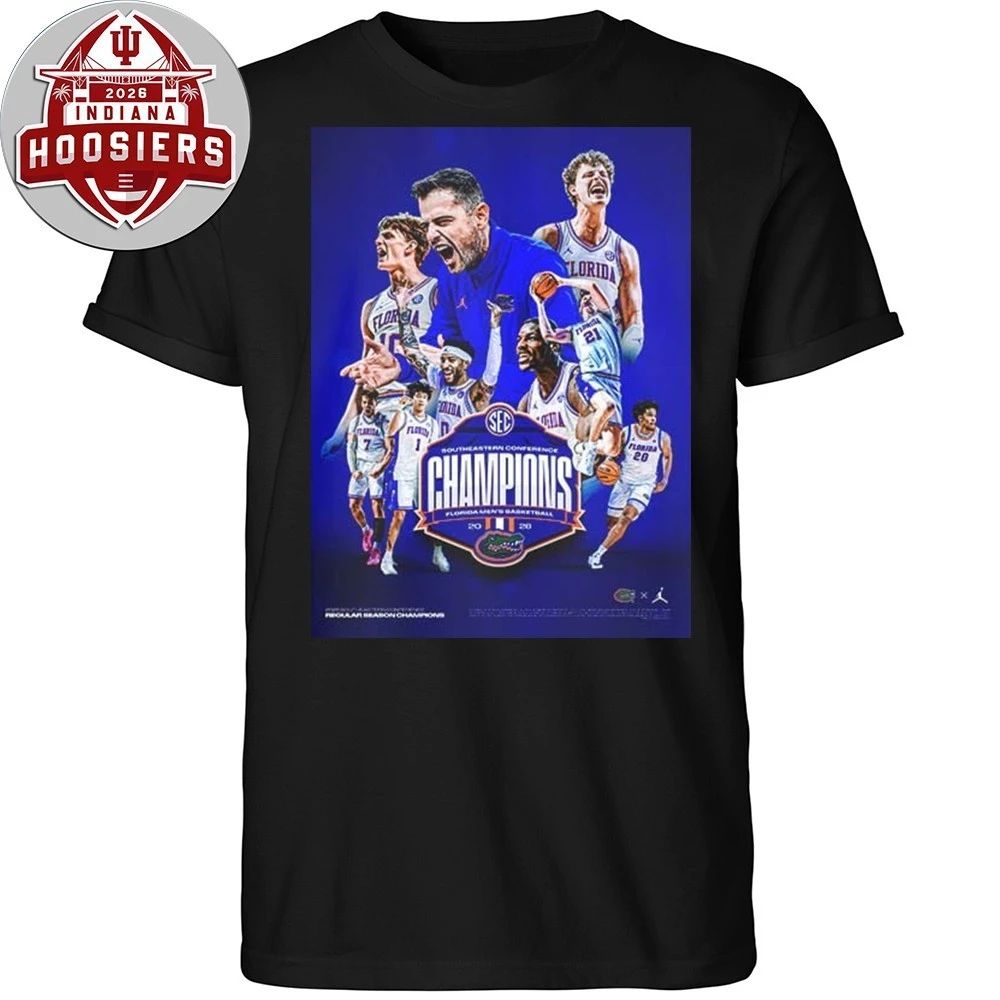 Florida Gators Men’s Basketball Is A Southeastern Conference Champions 2026 SEC T-Shirt