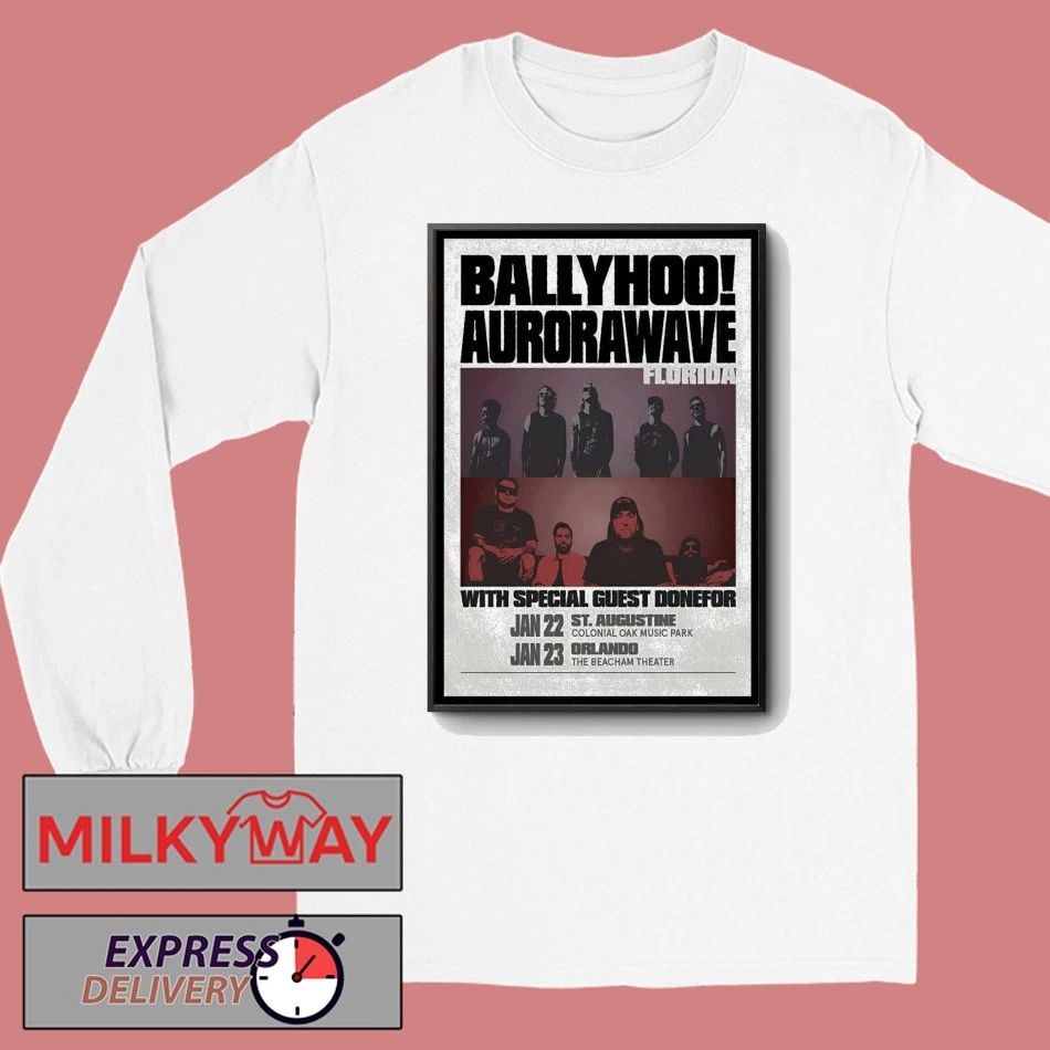 BALLYHOO! And Aurorawave Florida Event 2026 Poster shirt