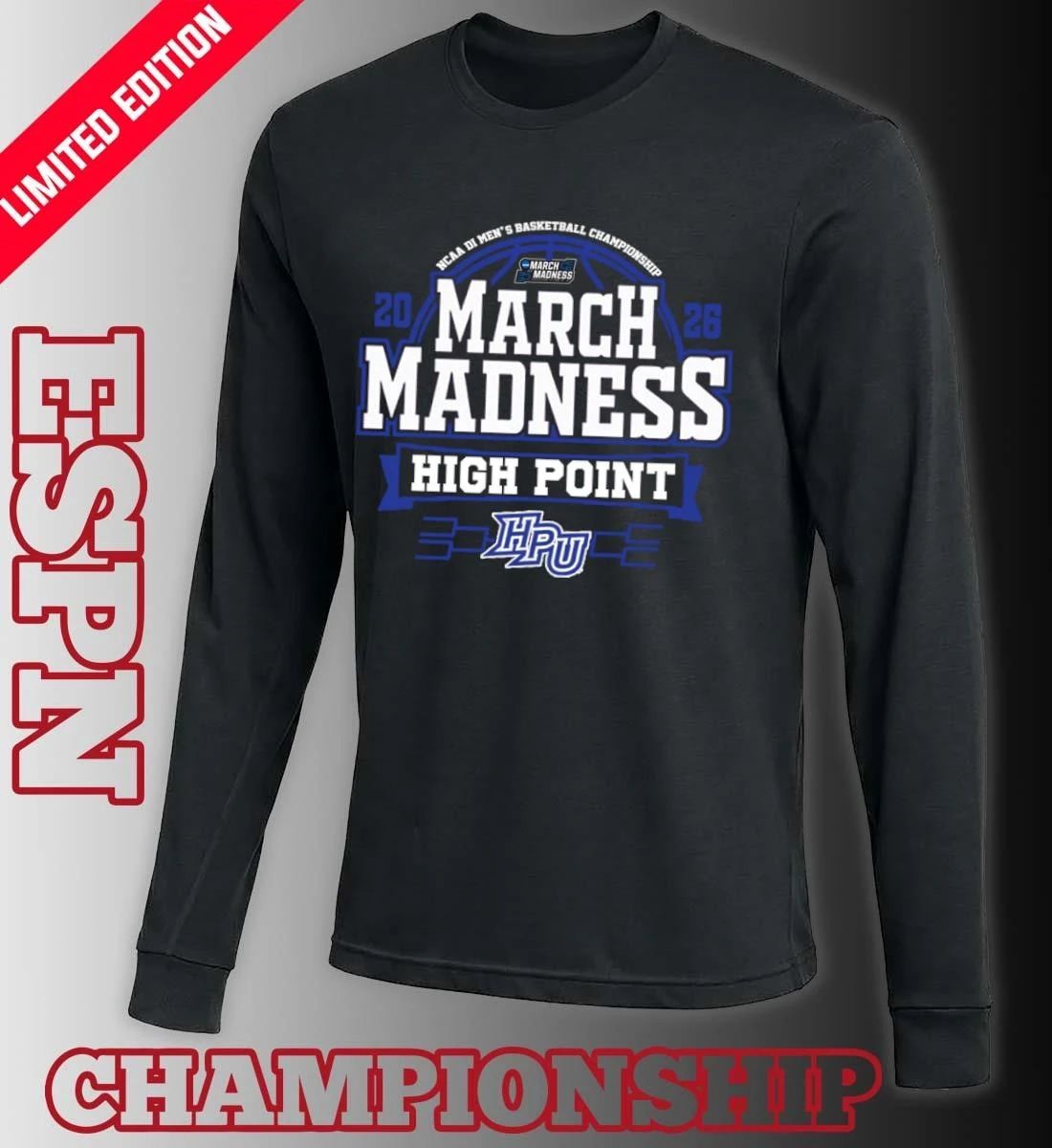 High Point Panthers Men’s Basketball March Madness Bound T-Shirt