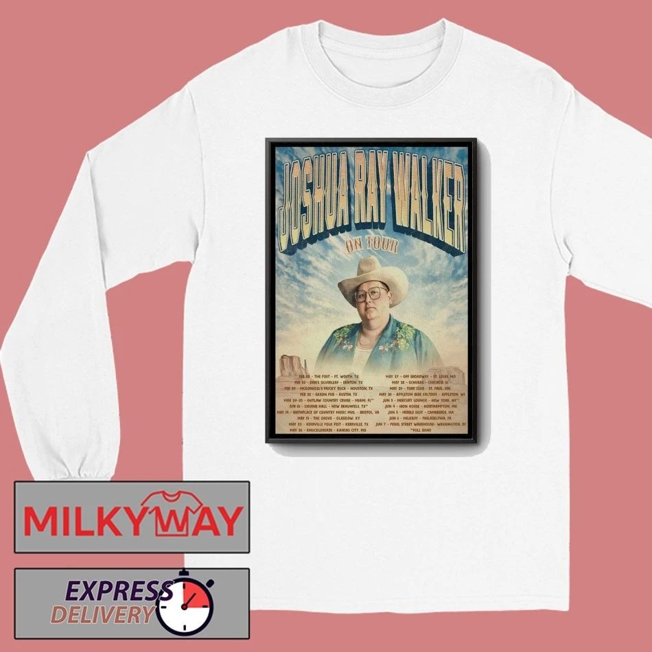 Joshua Ray Walker 2026 Tour Poster shirt