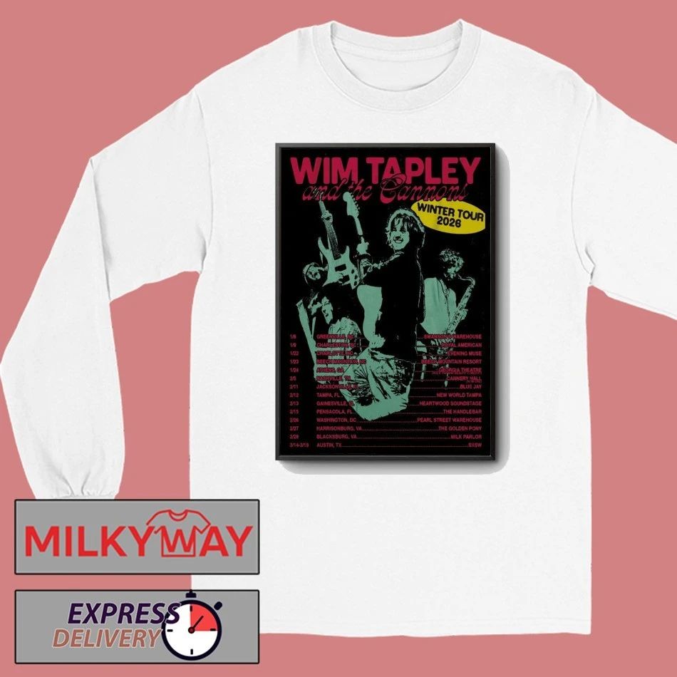 Wim Tapley And The Cannons Poster Winter Tour 26 shirt