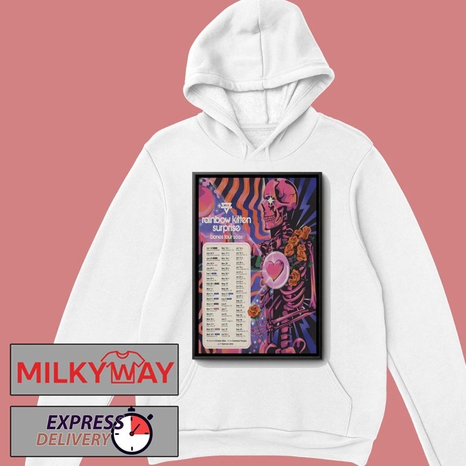 Rainbow Kitten Surprise Bones 2026 Shows Poster shirt
