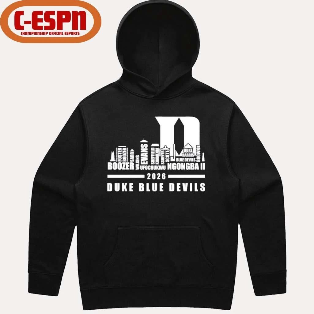 Duke Basketball Skyline Player Names 2026 Shirt