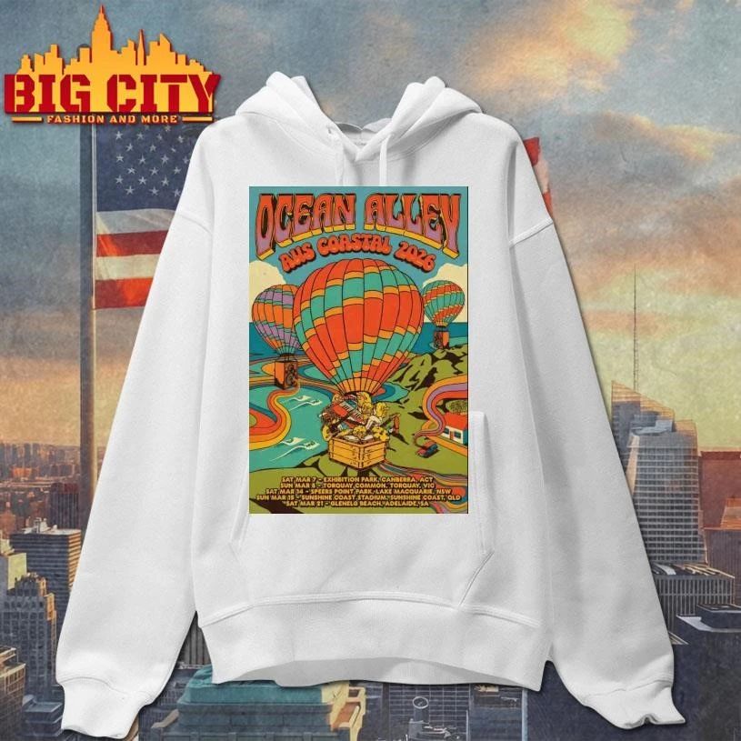 Ocean Alley 2026 AUS NZ Tour Coastal Poster Shirt